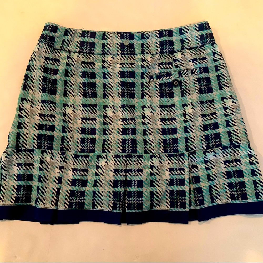 EP New York Plaid Pleated Skort Color Inky Size Small Golf Tennis Pickleball - Picture 8 of 11